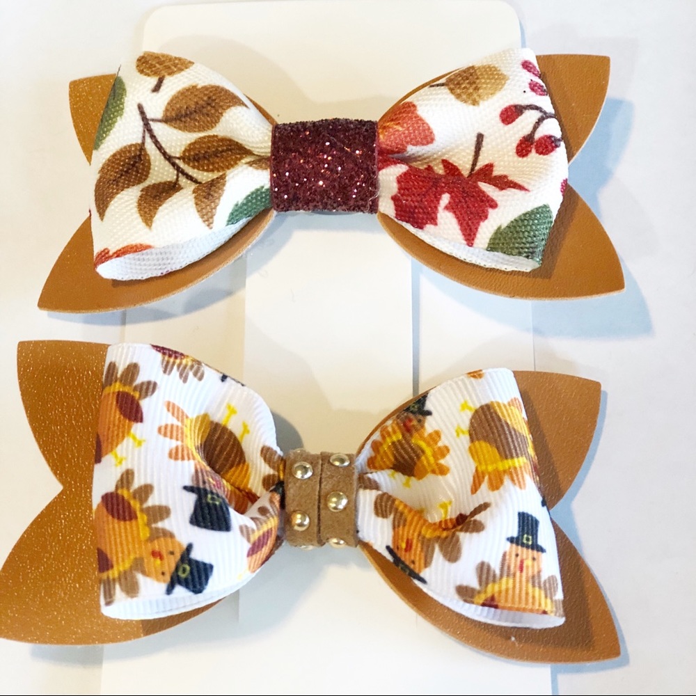 Medium Fall Hair Bows